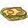 egg sandwich icon png