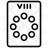eight of pentacles logo