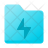 electric folder emoji