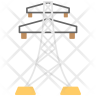 icons for high voltage pylon