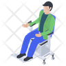 motorized wheelchair icons