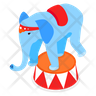 circus elephant icon png