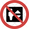 elevator not allowed icon