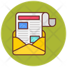 free electronic newsletter icons