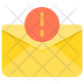 email attention icon