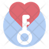 heart keychain logos