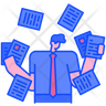 icon for busy employee