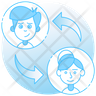 person swap icon png
