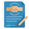 employment agreement icon download
