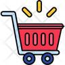 icons for empty trolley