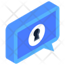 encrypted chat icon png