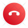 free call cancel icons