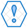 warning octagon logo