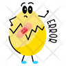 cracked egg emoji