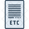 icons for etcetera