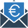 icons of euro envelope
