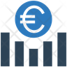 free euro graph icons