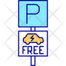 ev free parking icon svg