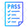 test pass icons free