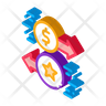 free money exchange bonus icons