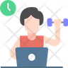 icon for working with exercise