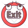 icon exit sign