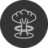 icons for nuclear bomb