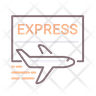 icons of express shipping