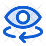 eye rotation icon svg