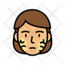 face dry skin symbol