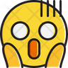 free face screaming in fear icons