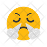 face with steam from nose symbol