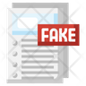 icons of fake document