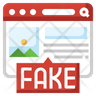 icons for fake webpage