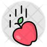 icon falling apple