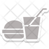 burger and drink icon png