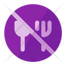 icons for forbidden to eat