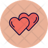 heart-shaped logos
