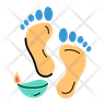 icon feet symbol
