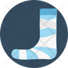 icon for feet plaster