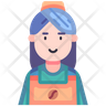 icon female barista