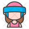 female fighter icon png