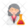 female chemist icon download