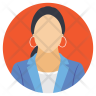 icons for female employee