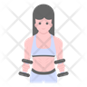icon for female workout