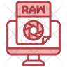 raw photo icon download