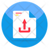 icons of document upload