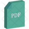 icons of pdf folder
