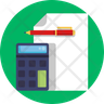accounting paper icons
