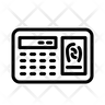 finger print machine icon